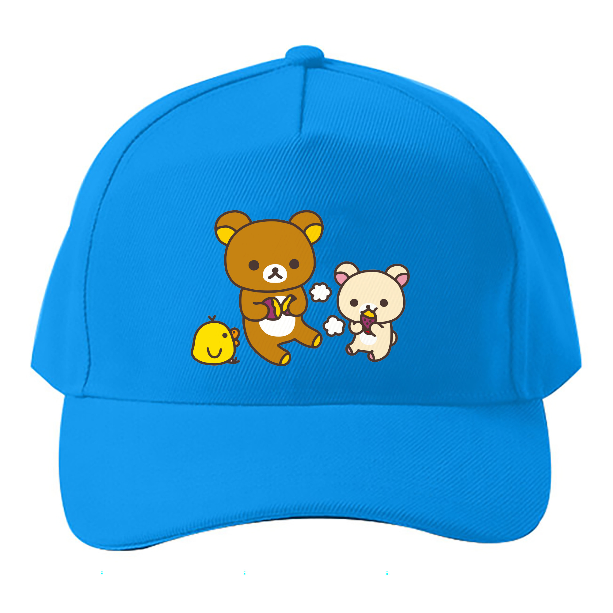 （画像用） リラックマ リラックマ キイロイトリ Rilakkuma Korilakkuma Kiiroitori ベースボールキャップ 綿100％ 男女兼用 帽子 スポーツ